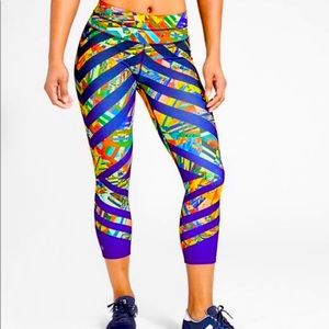 Athleta Kaleidoscope Sonar Rainbow Striped Legging